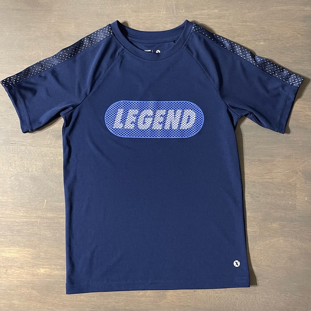 Xersion Quick-Dri Navy Blue Boy’s Shirt Size S8 NWOT